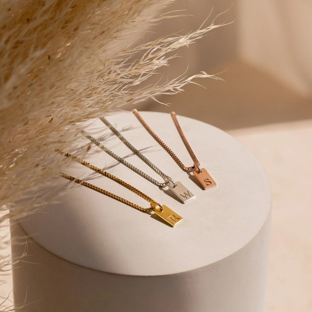 Minimal Gold Letter Necklace