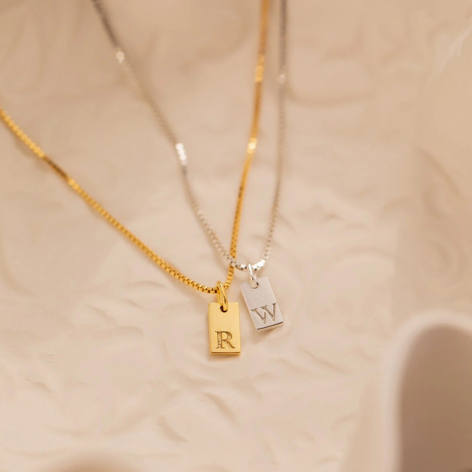 Minimal Gold Letter Necklace