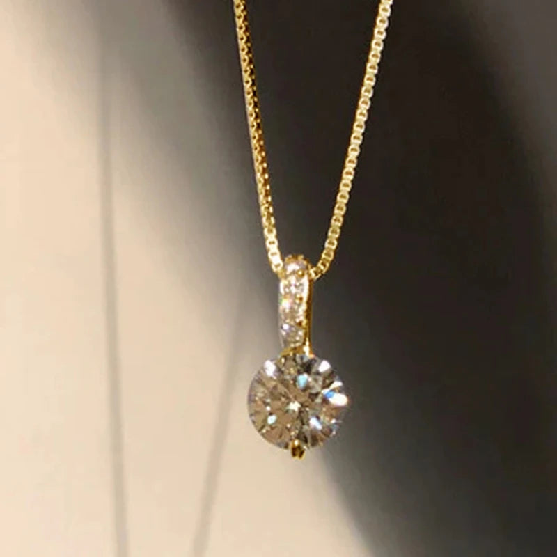 Eternity Zirconia Pendant Necklace
