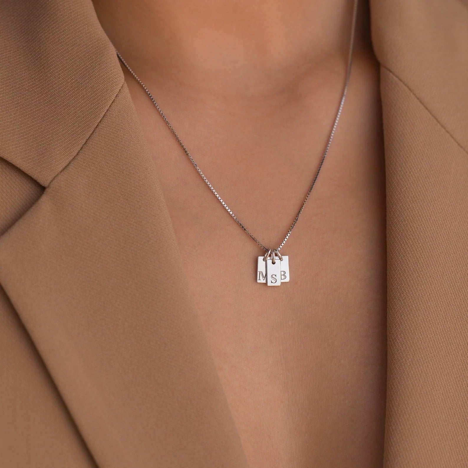Minimal Gold Letter Necklace