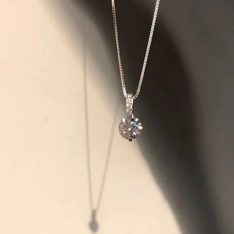 Eternity Zirconia Pendant Necklace